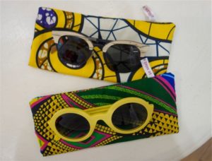 pochette de lunette tissu africain wax